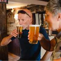 Well-earned beer in England | Dan Briston