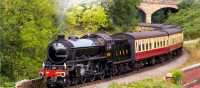 Steam train on the North Yorkshire Moors Railway
