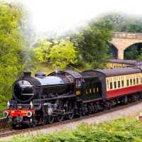 Steam train on the North Yorkshire Moors Railway