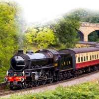 Steam train on the North Yorkshire Moors Railway