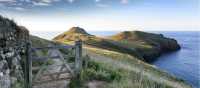 Scenery along the South West Coast Path in England