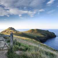 Scenery along the South West Coast Path in England