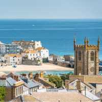 View over St Ives in Cornwall, England