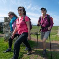 Friends hiking the Hadrian's Wall trail | Matt Sharman