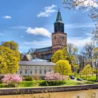 The Turku Cathedral by the Aurajoki river | Timo Oksanen