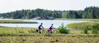 Natural landscapes are a feature as you cycle the coastal route in Finland