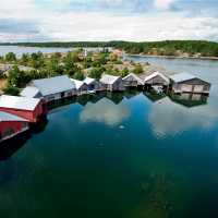 Typical houses on the Finnish Archipelago of Turku