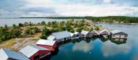 Typical houses on the Finnish Archipelago of Turku