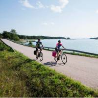 Quiet coastal roads on the Finnish Archipelago of Turku