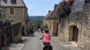 Cycling in the village of Domme | Rob Mills