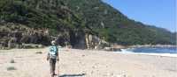 Walking on an empty beach in Corsica | Kate Baker
