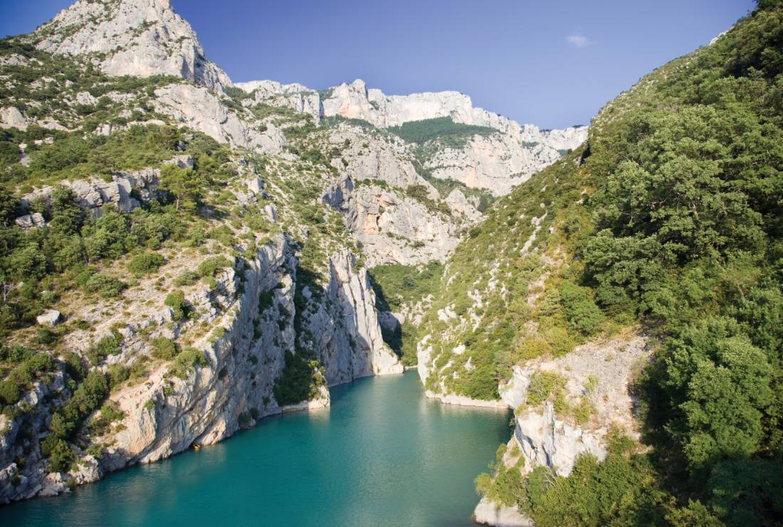 The spectacular Gorge du Verdon is the largest canyon in Europe