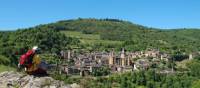 Enjoying the view of Conques