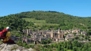 Enjoying the view of Conques