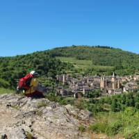 Enjoying the view of Conques