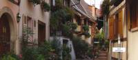 Street in Eguisheim, Alsace, France