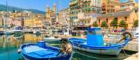 The sunny port of Bastia on Corsica