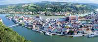 Passau in the southeast of Germany is located at the Austrian border at the confluence of the Danube, Inn and Ilz rivers.