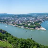 Panoramic view of the city of Koblenz