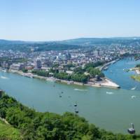 Panoramic view of the city of Koblenz