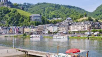 The town of Cochem on the Moselle River