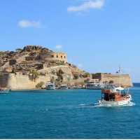 The stunning coastline of Crete Island features fine sandy beaches and tranquil blue water