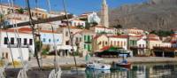 The seaside town of Symi, Greece