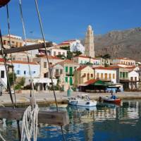 The seaside town of Symi, Greece