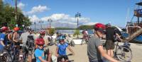 Family preparing for a day of cycling in Greece | Gordon Steer