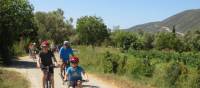 Kids enjoying a bike ride in the Greek Islands | Gordon Steer