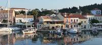 The town of Fiskardo on the Ionian island of Cephalonia, Greece