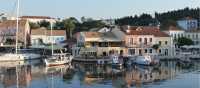 The town of Fiskardo on the Ionian island of Cephalonia, Greece