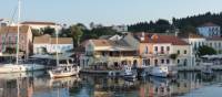 The town of Fiskardo on the Ionian island of Cephalonia, Greece