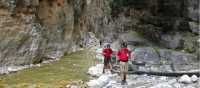 Walking out of Samaria Gorge, Crete