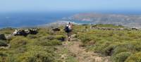 Walking into Gavrio on the Andros Trail