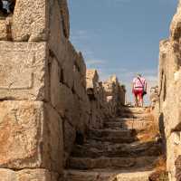 Explore the city ruins of Ancient Thira found on Santorini island.