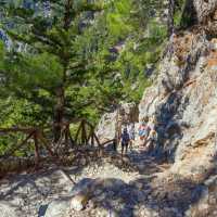 Spend the day exploring the largest gorge in Europe, the Samaria Gorge, as part of your walking holiday in Crete.