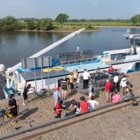 Getting ready for a day of cycling in Holland