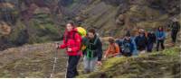 Traverse deep gorges and breathtaking valleys on the Laugavegur Trail in Iceland