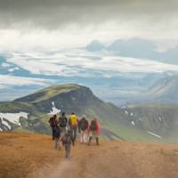 Cross the third largest geothermal zone in the world on the Laugavegur Trail in Iceland