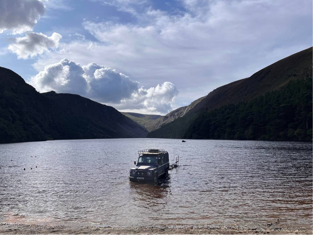 Glendalough Valley view from the beach  |  <i>Mélodie Théberge</i>