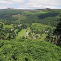 Looking down on Glendalough along the Wicklow Way | Nutan