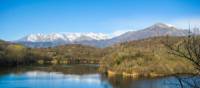Mountain views are superb on the Via Francigena near Ivrea