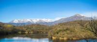 Mountain views are superb on the Via Francigena near Ivrea