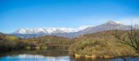 Mountain views are superb on the Via Francigena near Ivrea