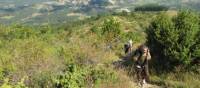 Walking on the open landscapes of western Tuscany on the St Francis Way