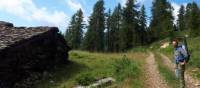 Soaking up the crisp alpine air on the Monte Rosa Walk