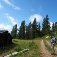 Soaking up the crisp alpine air on the Monte Rosa Walk