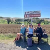 Having a rest on the Via Francigena | Sue Badyari