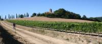 Cycling through the beautiful Val d'Orcia region of Tuscany